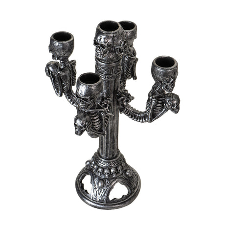 11.2" Skull Candelabra - Magick Magick.com