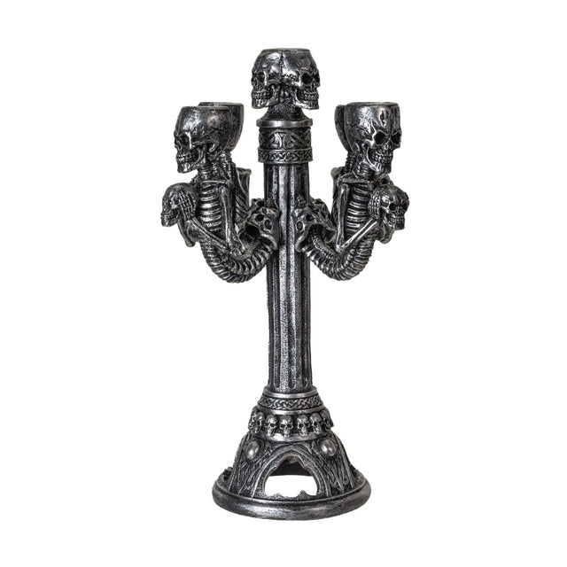 11.2" Skull Candelabra - Magick Magick.com