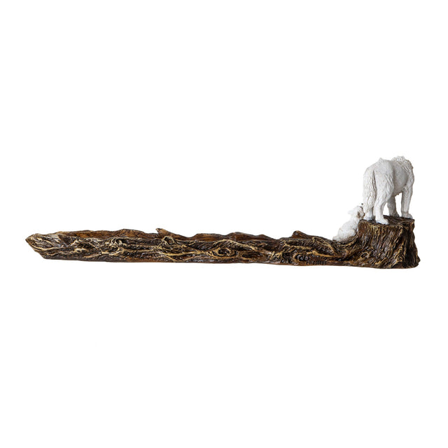 11.2 Wolf and Pup Stick Incense Burner - Magick Magick.com