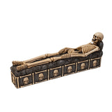 11.25" Skeleton Stick Incense Burner Box - Magick Magick.com