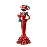 11.4" Day of the Dead Red Catrina Statue - Magick Magick.com