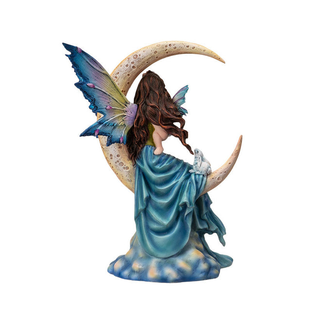 11.4" Moon Fairy Holding Daughter Statue - Magick Magick.com