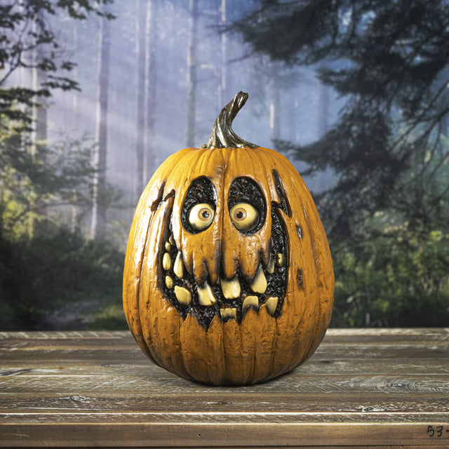 11.4" Ray Villafane Pumpkin Statue - Smiling - Magick Magick.com