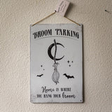 11.8" Broom Parking Metal Sign - Magick Magick.com