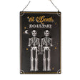 11.8" Til Death Do Us Part Couple Skeleton Hanging Sign - Magick Magick.com