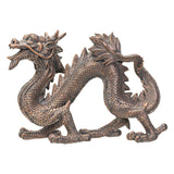 12" Dragon Statue - Bronze Chinese Dragon - Magick Magick.com