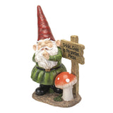 12" Gnome Statue - Quiet Gnome - Magick Magick.com