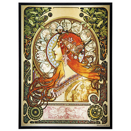 12" Mucha Zodiac Stained Glass Panel - Magick Magick.com