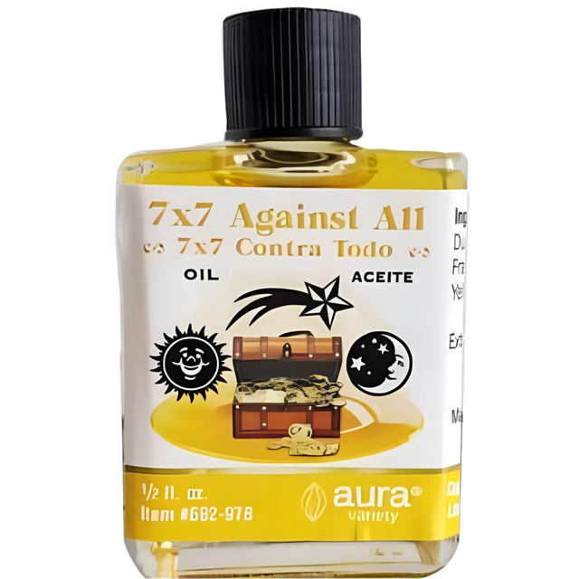 1/2 oz Aura Spiritual Oil - 7X7 Against All (7x7 Contra Todo) - Magick Magick.com