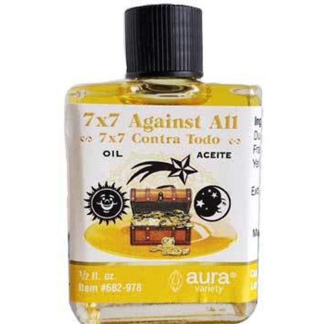 1/2 oz Aura Spiritual Oil - 7X7 Against All - Magick Magick.com