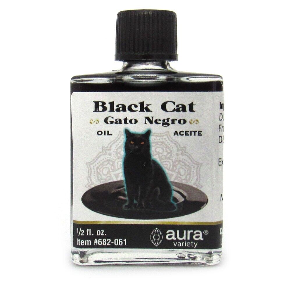 1/2 oz Aura Spiritual Oil - Black Cat (Gato Negro) – Magick