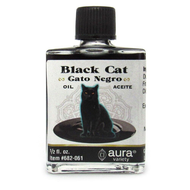 1/2 oz Aura Spiritual Oil - Black Cat (Gato Negro) - Magick Magick.com