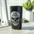 12 oz Black Ceramic Travel Mug - Dead Thirsty - Magick Magick.com