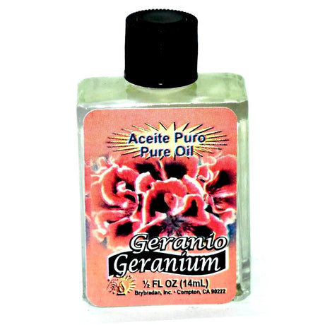 1/2 oz Brybradan Spiritual Oil - Pure Geranium - Magick Magick.com