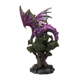 12.4" Dragon Statue - Dragon Perched on Tree - Magick Magick.com