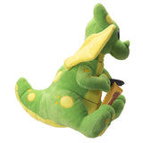 12.5" Medieval Shield Dragon Green Yellow Plush - Magick Magick.com