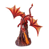 13.3" Fire Dragon Statue - Magick Magick.com