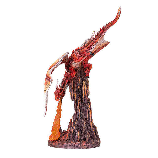 13.3" Fire Dragon Statue - Magick Magick.com