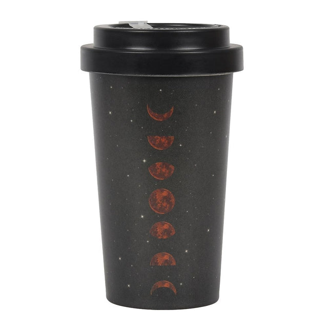 13.5 oz Bamboo Travel Mug with Sleeve - Moon Phases - Magick Magick.com