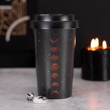 13.5 oz Bamboo Travel Mug with Sleeve - Moon Phases - Magick Magick.com