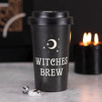 13.5 oz Bamboo Travel Mug with Sleeve - Witches Brew - Magick Magick.com