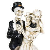 13.75" Skeleton Statue - Wedding Couple - Magick Magick.com