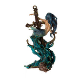 13.9" Death Tide Mermaid with Sword Statue - Magick Magick.com