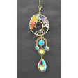 14" Sun Catcher - Chakra Gemstone with Tree of Life - Magick Magick.com