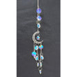 14" Sun Catcher - Jeweled Silver Crescent Moon - Magick Magick.com