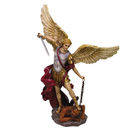 14.25" Archangel Statue - St. Michael (Colorized) - Magick Magick.com