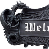 14.7" Welcome Dragon Wall Sign - Magick Magick.com