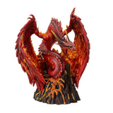 15" Asher Fire Dragon Statue - Magick Magick.com