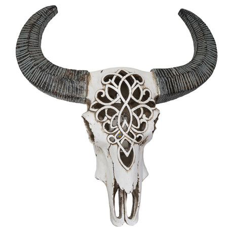 15.9" Cow Skull Wall Hanging (LED Light Up) - Magick Magick.com