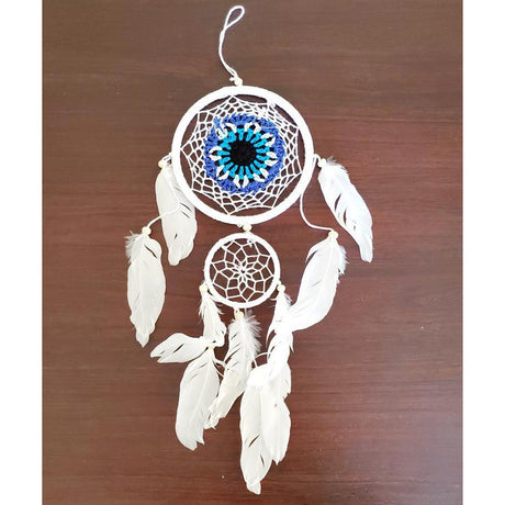 16" Dream Catcher - Evil Eye Cotton Web - Magick Magick.com