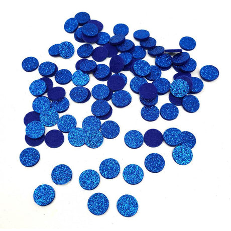 16 mm Blue Glitter Small Essential Oil Felt Pads (100 Pieces Replacement) - Magick Magick.com