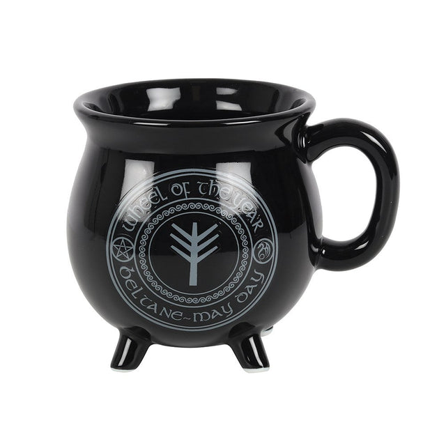 16 oz Anne Stokes Ceramic Color Changing Cauldron Mug - Beltane - Magick Magick.com