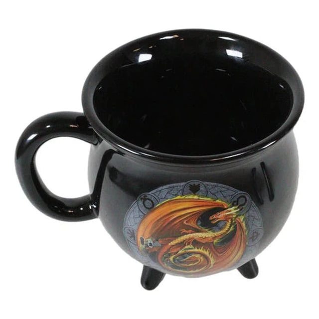 16 oz Anne Stokes Ceramic Color Changing Cauldron Mug - Beltane - Magick Magick.com