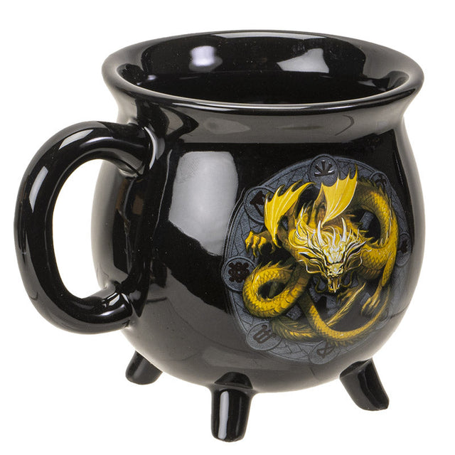 16 oz Anne Stokes Ceramic Color Changing Cauldron Mug - Imbolc - Magick Magick.com