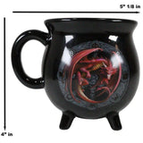 16 oz Anne Stokes Ceramic Color Changing Cauldron Mug - Lammas - Magick Magick.com