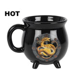 16 oz Anne Stokes Ceramic Color Changing Cauldron Mug - Litha - Magick Magick.com