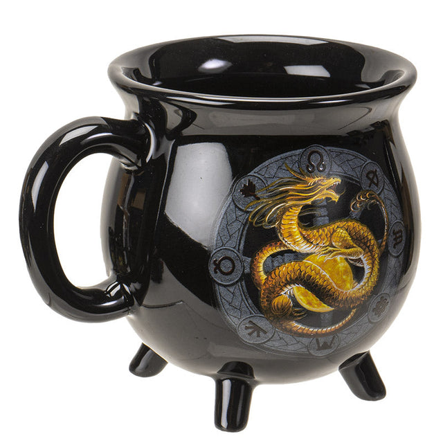 16 oz Anne Stokes Ceramic Color Changing Cauldron Mug - Litha - Magick Magick.com