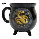 16 oz Anne Stokes Ceramic Color Changing Cauldron Mug - Litha - Magick Magick.com