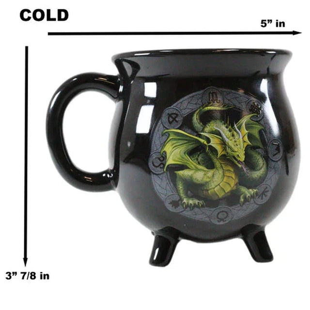 16 oz Anne Stokes Ceramic Color Changing Cauldron Mug - Mabon - Magick Magick.com