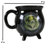 16 oz Anne Stokes Ceramic Color Changing Cauldron Mug - Ostara - Magick Magick.com