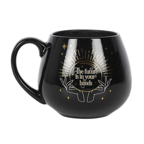 16 oz Ceramic Color Changing Mug - Fortune Teller Black - Magick Magick.com