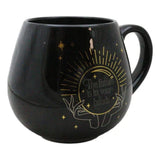 16 oz Ceramic Color Changing Mug - Fortune Teller Black - Magick Magick.com