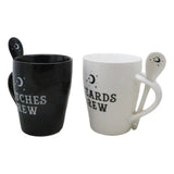 16 oz Ceramic Mug and Spoon Set - Witches Brew & Wizards Brew - Magick Magick.com