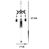 16.5" Triple Moon Wind Chime with Bells - Magick Magick.com