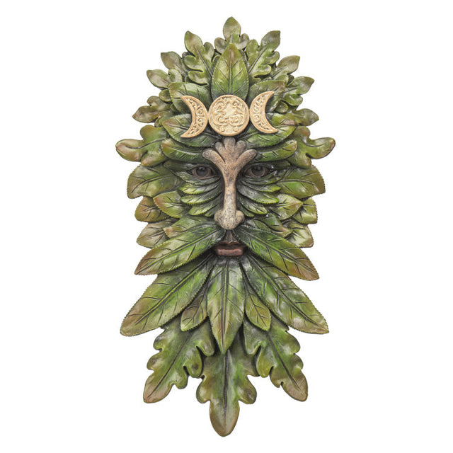 16.8" Greenman Wall Plaque - Triple Moon - Magick Magick.com