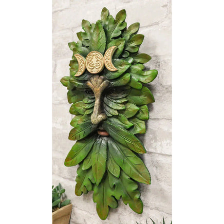 16.8" Greenman Wall Plaque - Triple Moon - Magick Magick.com